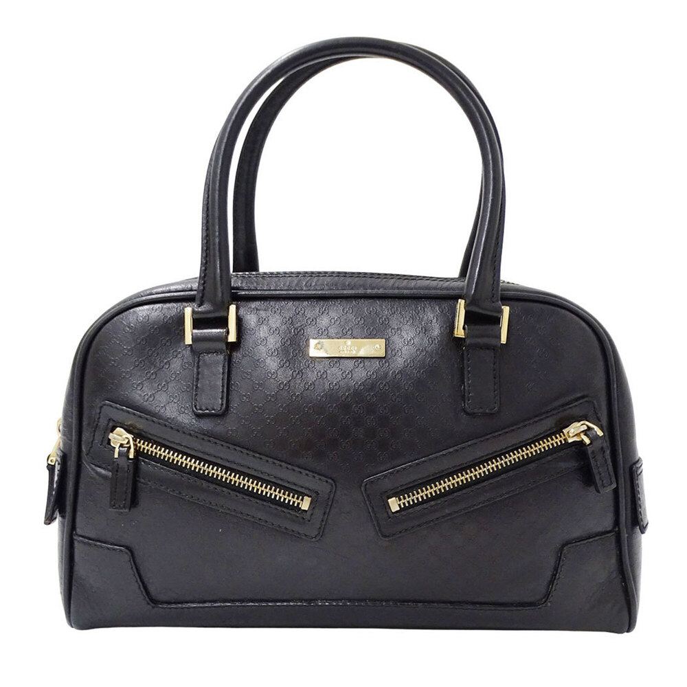 Gucci GUCCI Women's Handbag, Brand Microguccissima Leather, Black, 000・0852